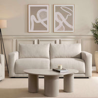 Chicago 3 Seater Sofa - Beige - DUSK