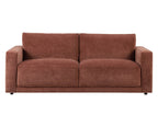 Chicago 3 Seater Sofa - Chenille Dark Rust - DUSK