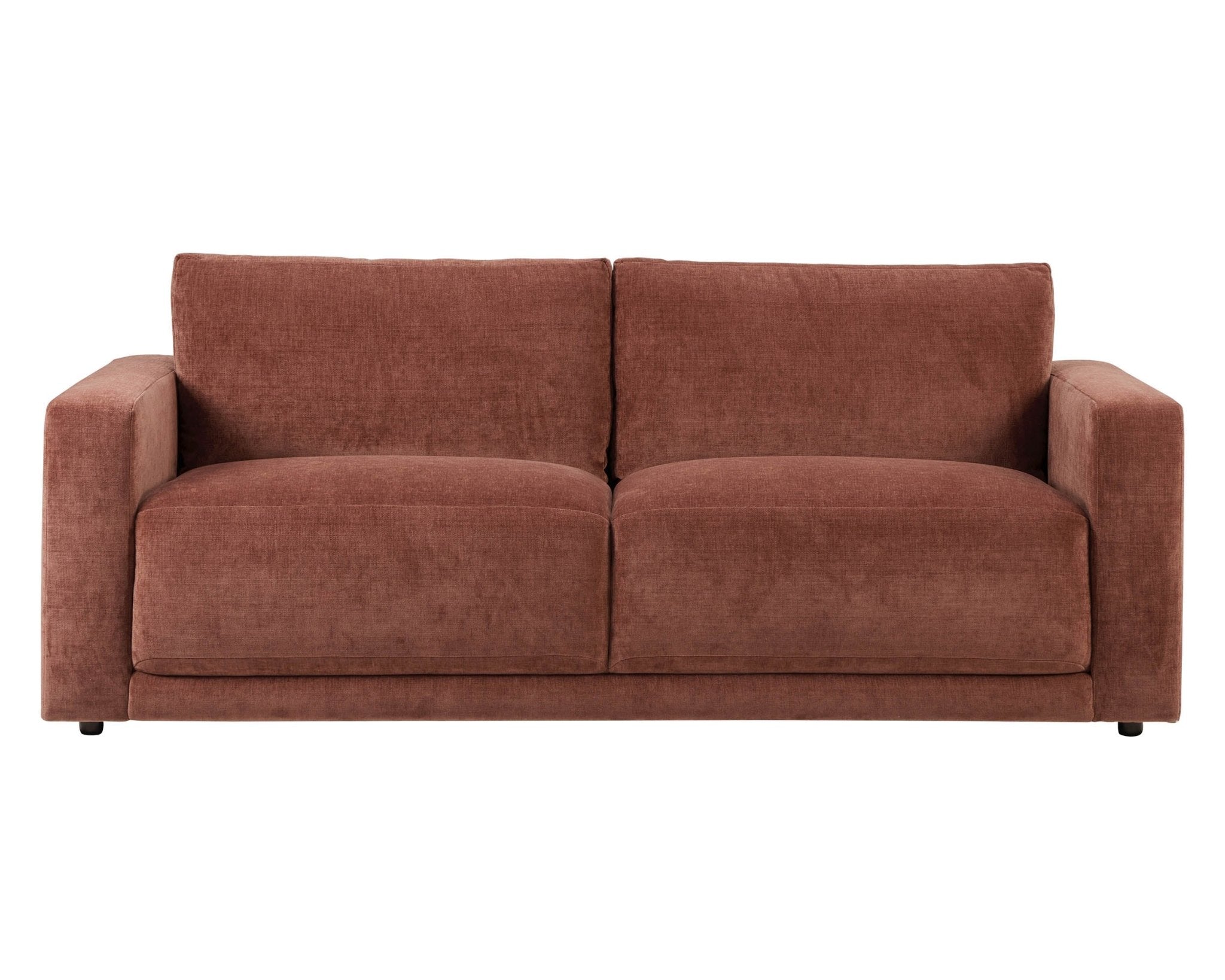 Chicago 3 Seater Sofa - Chenille Dark Rust - DUSK