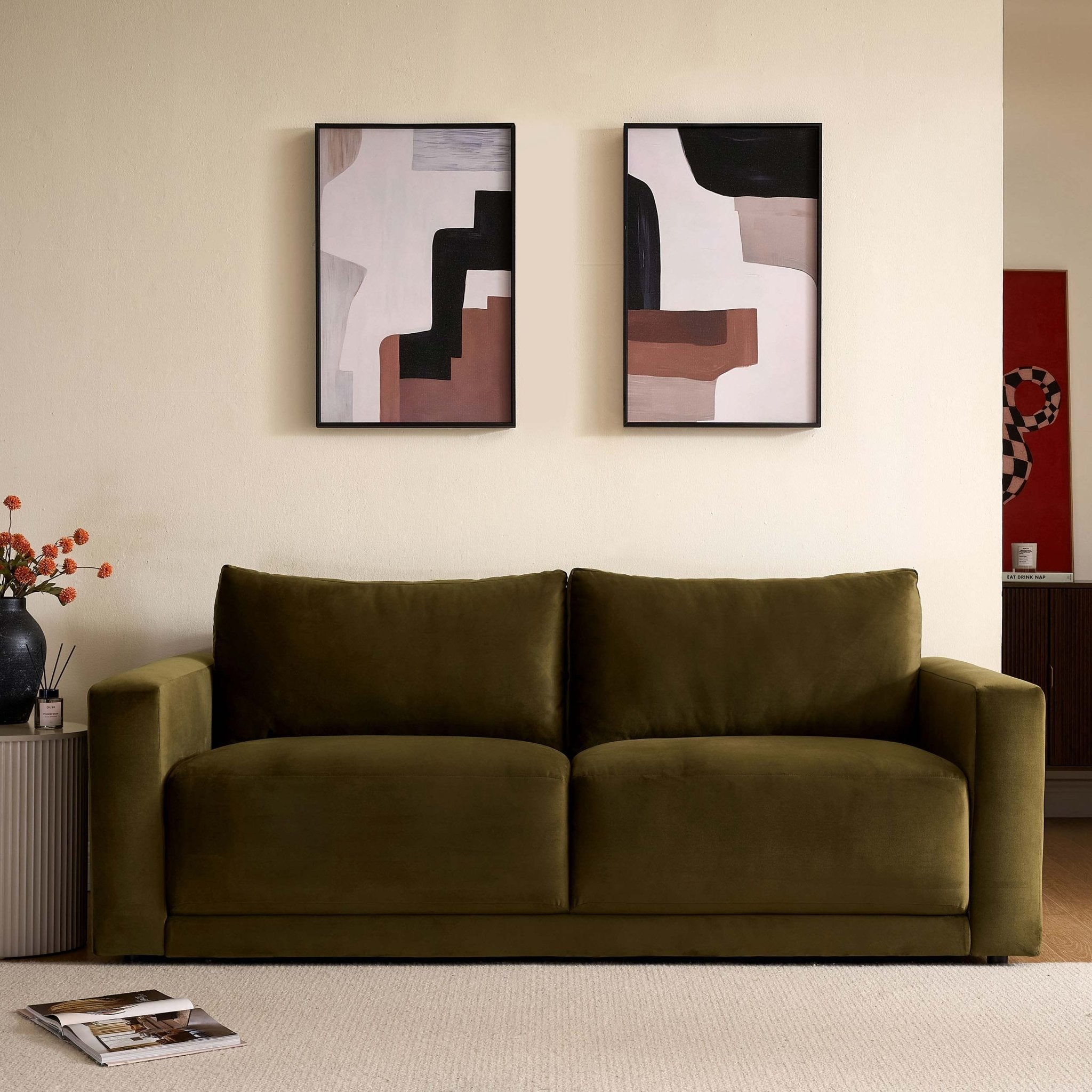 Chicago 3 Seater Sofa - Rich Green - DUSK