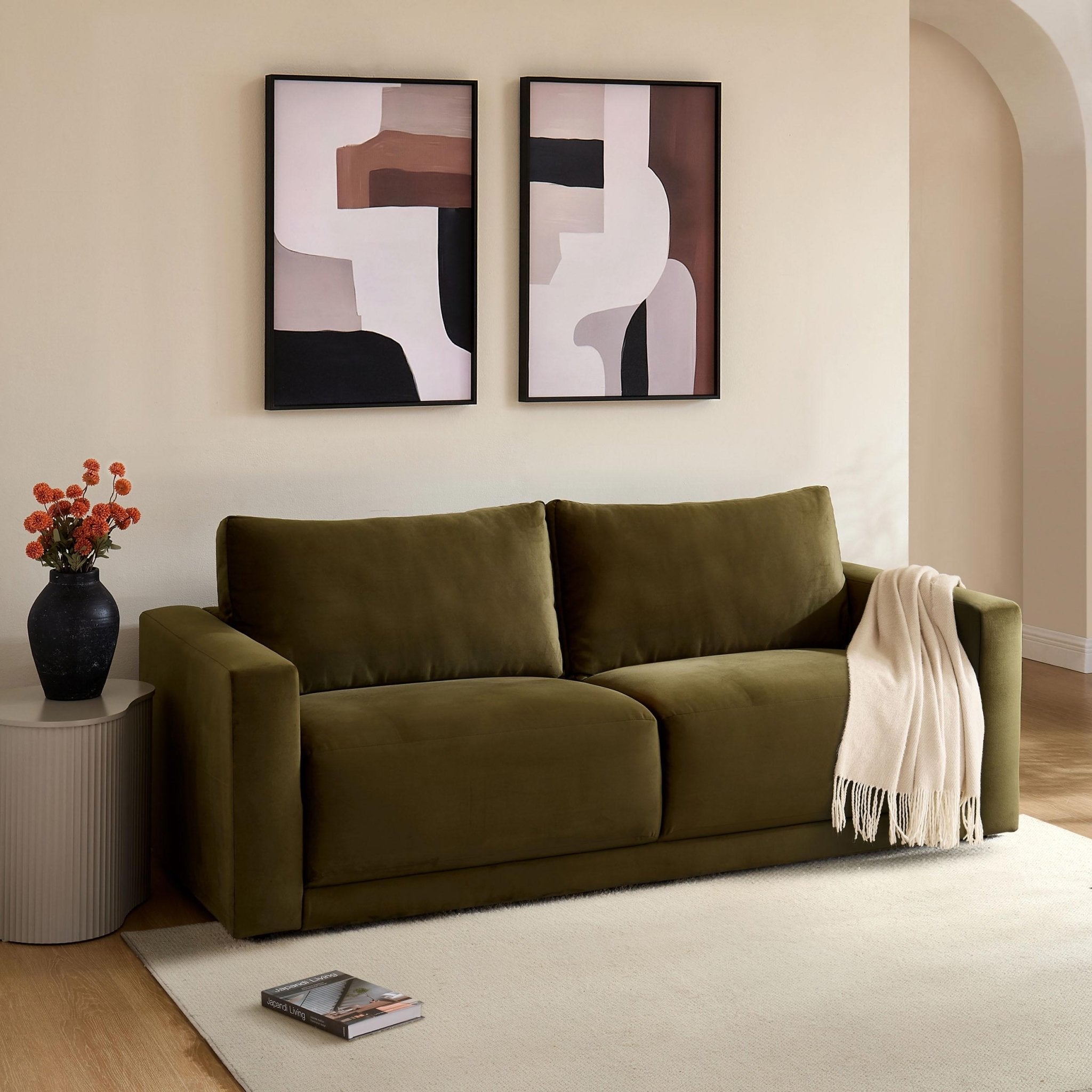 Chicago 3 Seater Sofa - Rich Green - DUSK