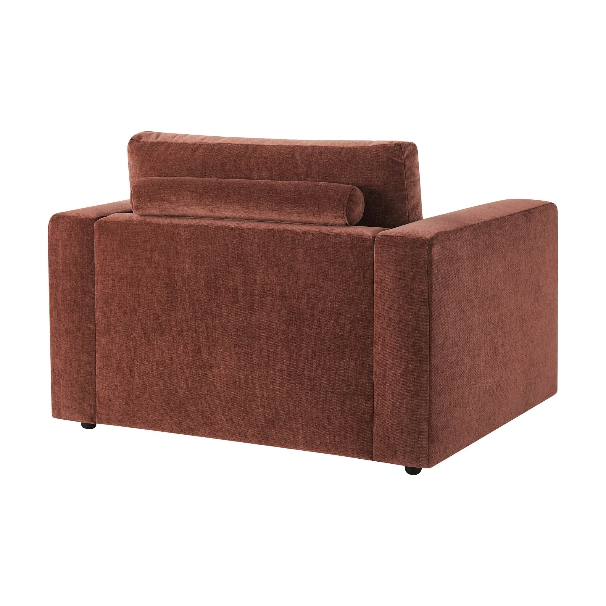 Chicago Loveseat - Chenille Dark Rust - DUSK