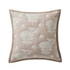 Chrysanthemum Embroidered Cushion Cover - Taupe - DUSK