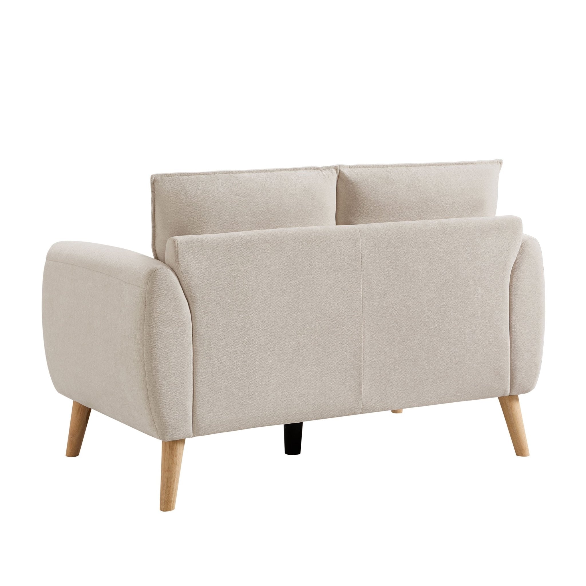 Clapham Compact 2 Seater Sofa - Chenille Ivory - DUSK