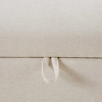 Clapham Storage Pouffe - Chenille Ivory - DUSK