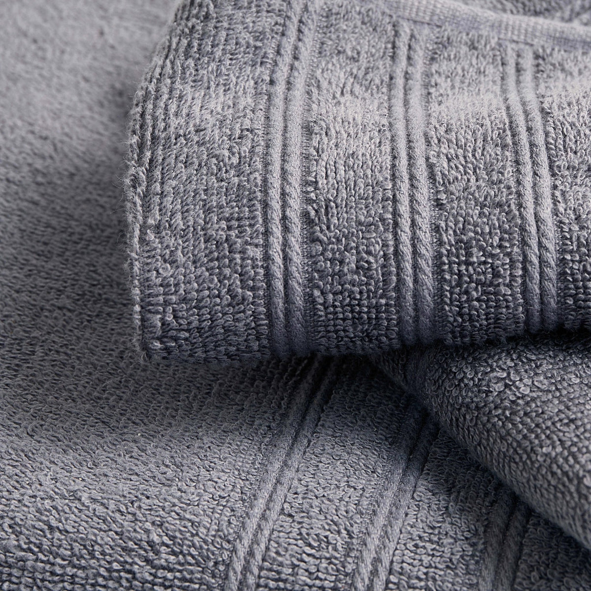 Crete 4 Piece Towel Bundle Set - Slate - DUSK