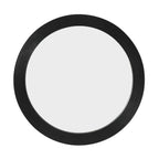 Cyrus Circle Wood Mirror - Black - DUSK