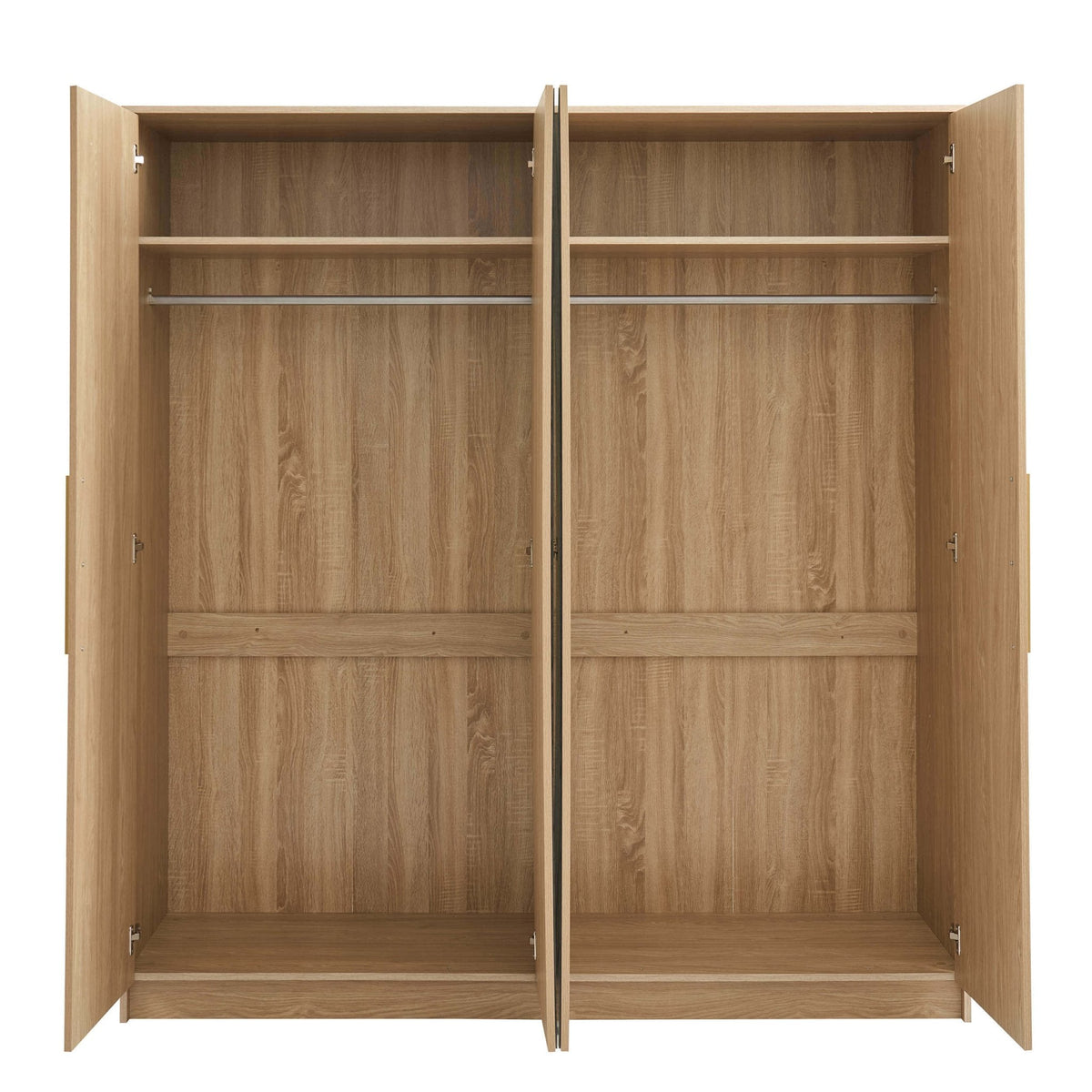 Darcey 4 Door Wardrobe - Light Wood - DUSK