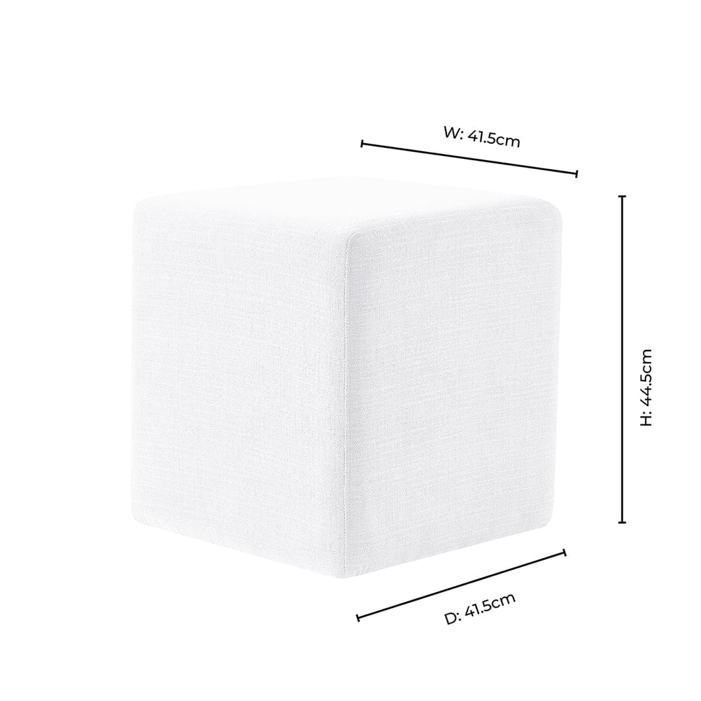 Delilah Pouffe - Chenille Tan - DUSK