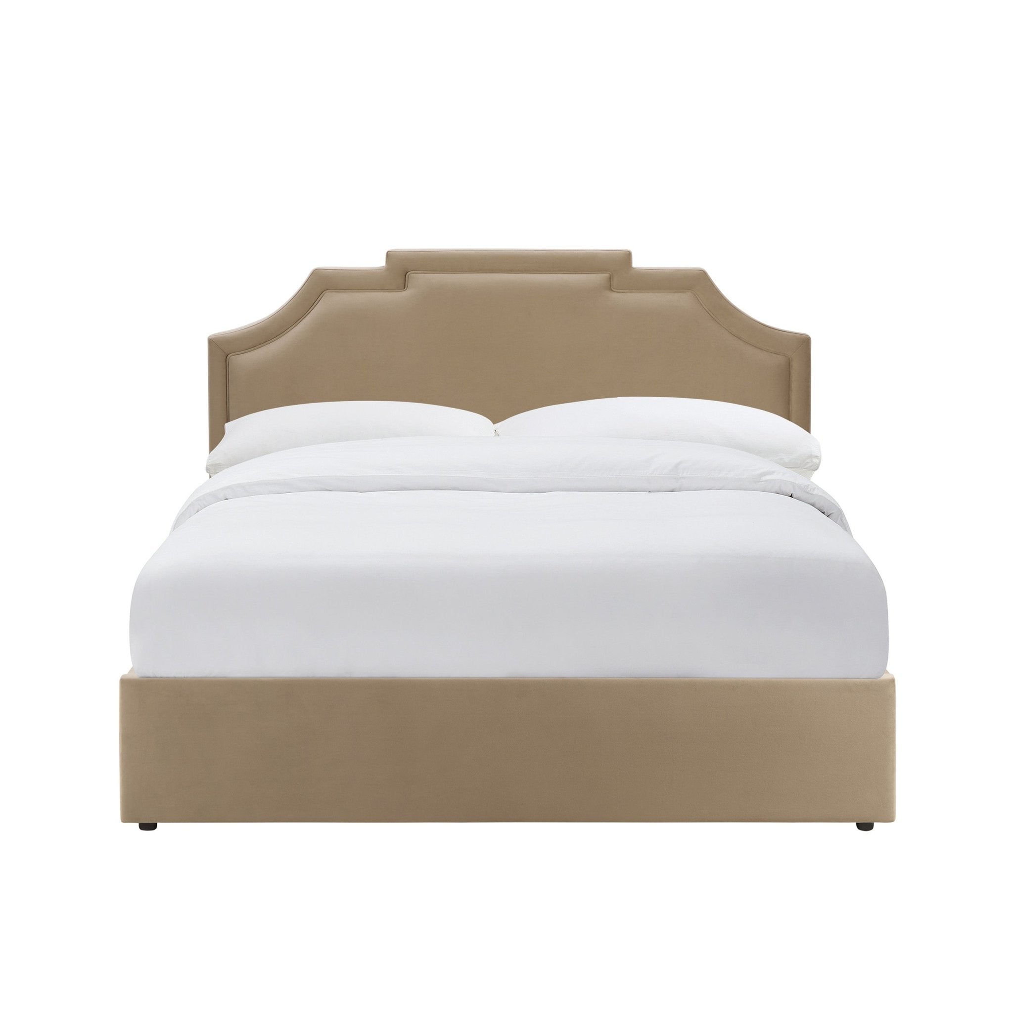 Delphi Ottoman Storage Bed - Latte - DUSK