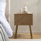 Dora 2 Drawer Nightstand - Light Wood - DUSK