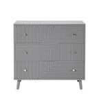 Dora 3 Drawer Chest - Light Grey - DUSK