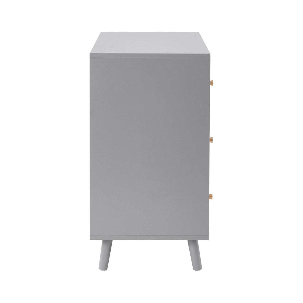 Dora 3 Drawer Chest - Light Grey - DUSK