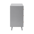Dora 3 Drawer Chest - Light Grey - DUSK