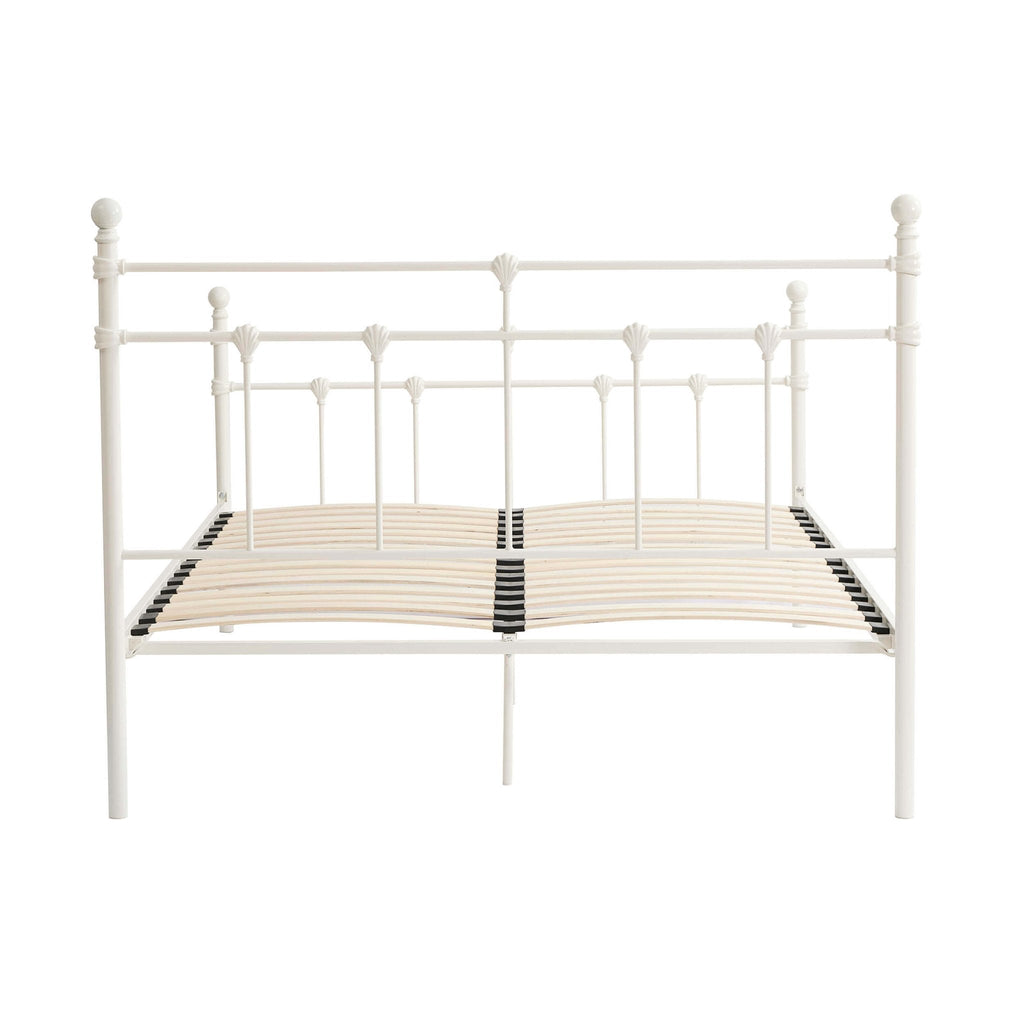 Dorset Metal Bed Frame - White - DUSK