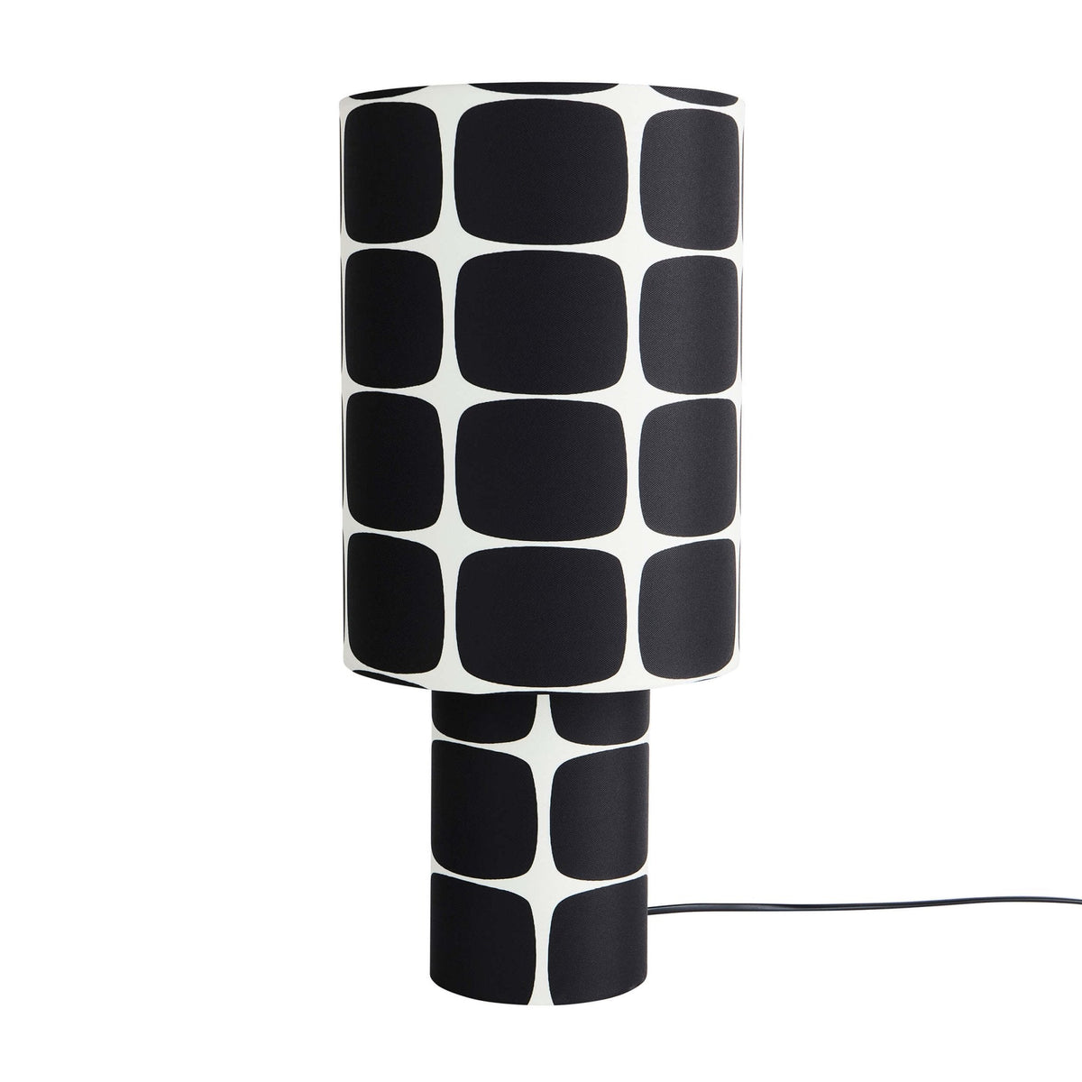 Drew Geometric Table Lamp - Black/White - DUSK