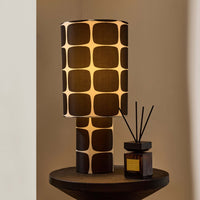 Drew Geometric Table Lamp - Black/White - DUSK