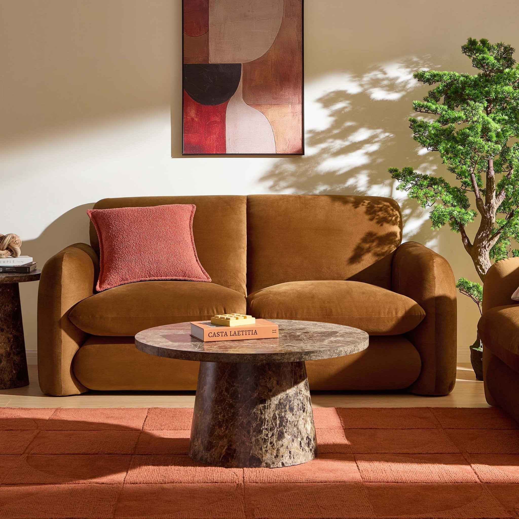 Dublin 2 Seater Sofa - Muted Gold - DUSK