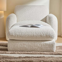 Dublin Pouffe - Popcorn Teddy - DUSK