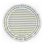 Edith Stripe Frill Edge Set of 4 Placemats - Olive Green - DUSK