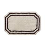 Elba Border Bath Mat - Vanilla & Chocolate - DUSK