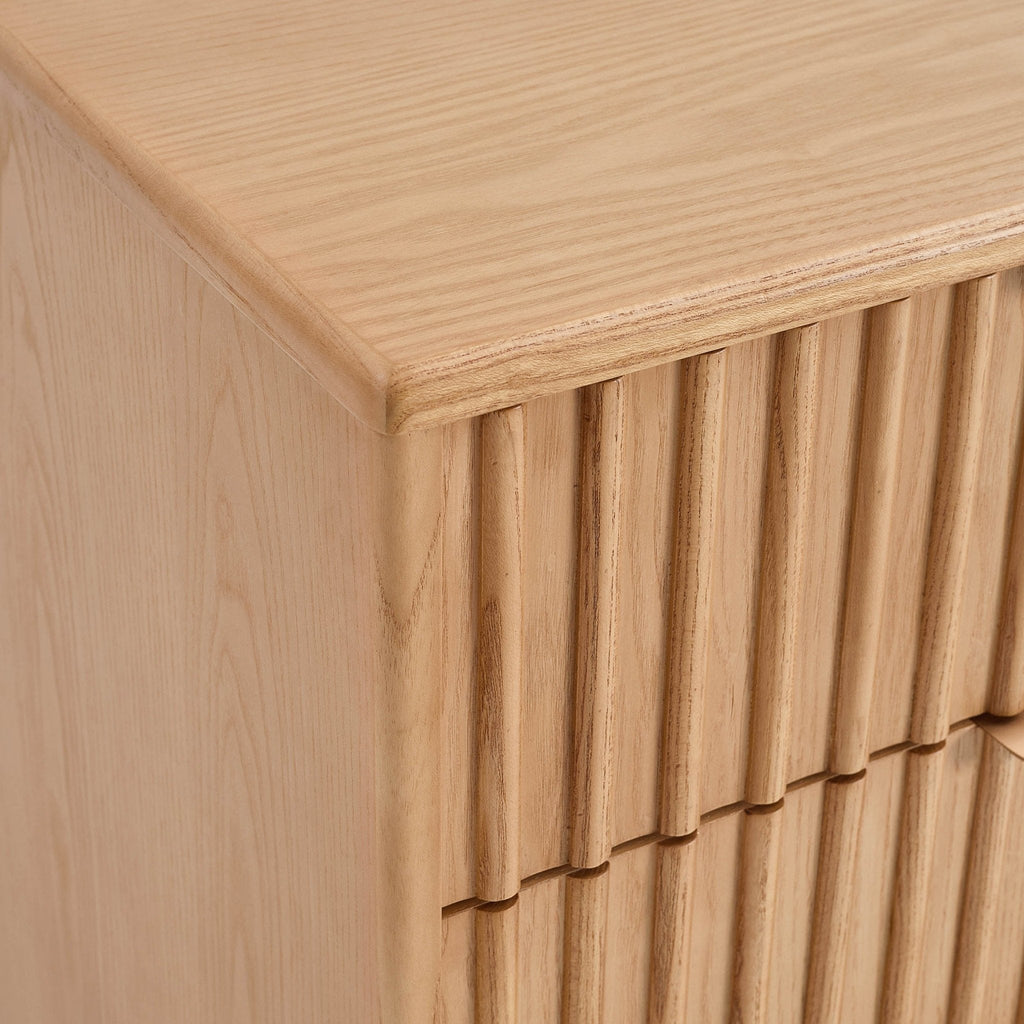 Elena 6 Drawer Chest - Light Wood - DUSK