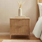 Elena Bedside Table - Light Wood - DUSK