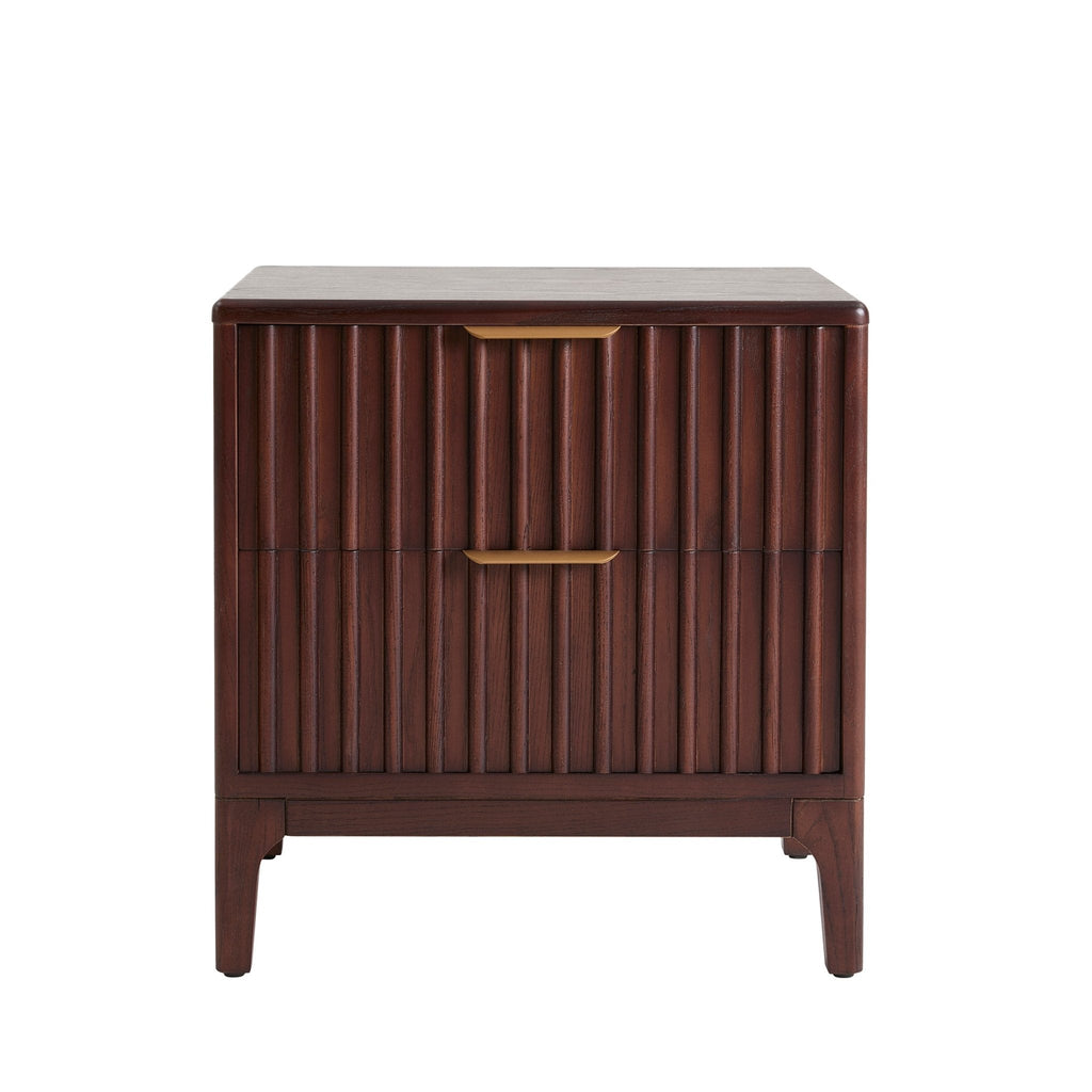 Elena Bedside Table - Mahogany - DUSK