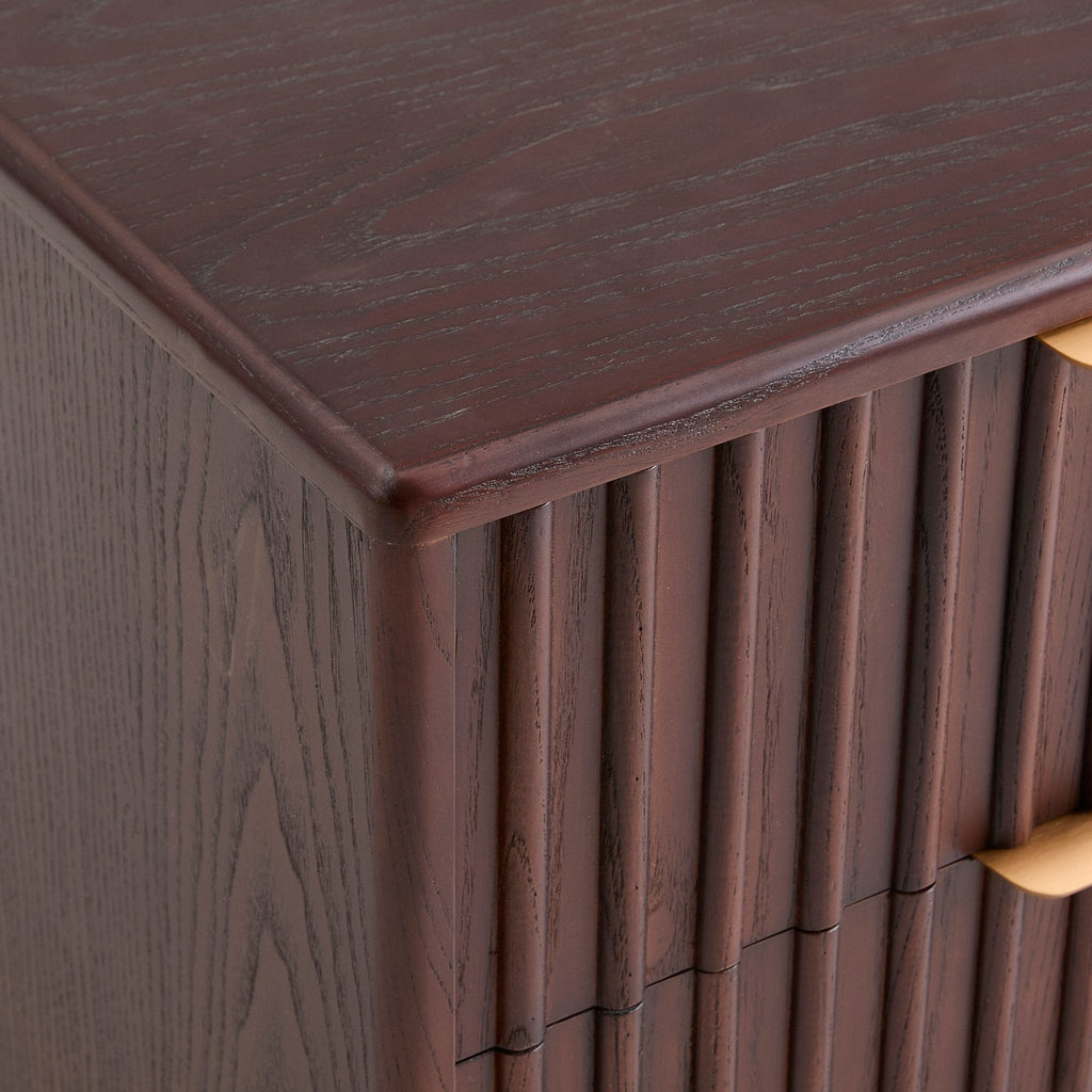 Elena Bedside Table - Mahogany - DUSK