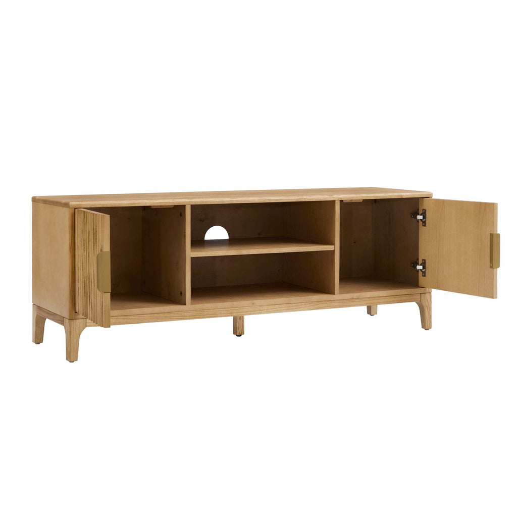 Elena Wood Veneer TV Unit - Light Wood - DUSK