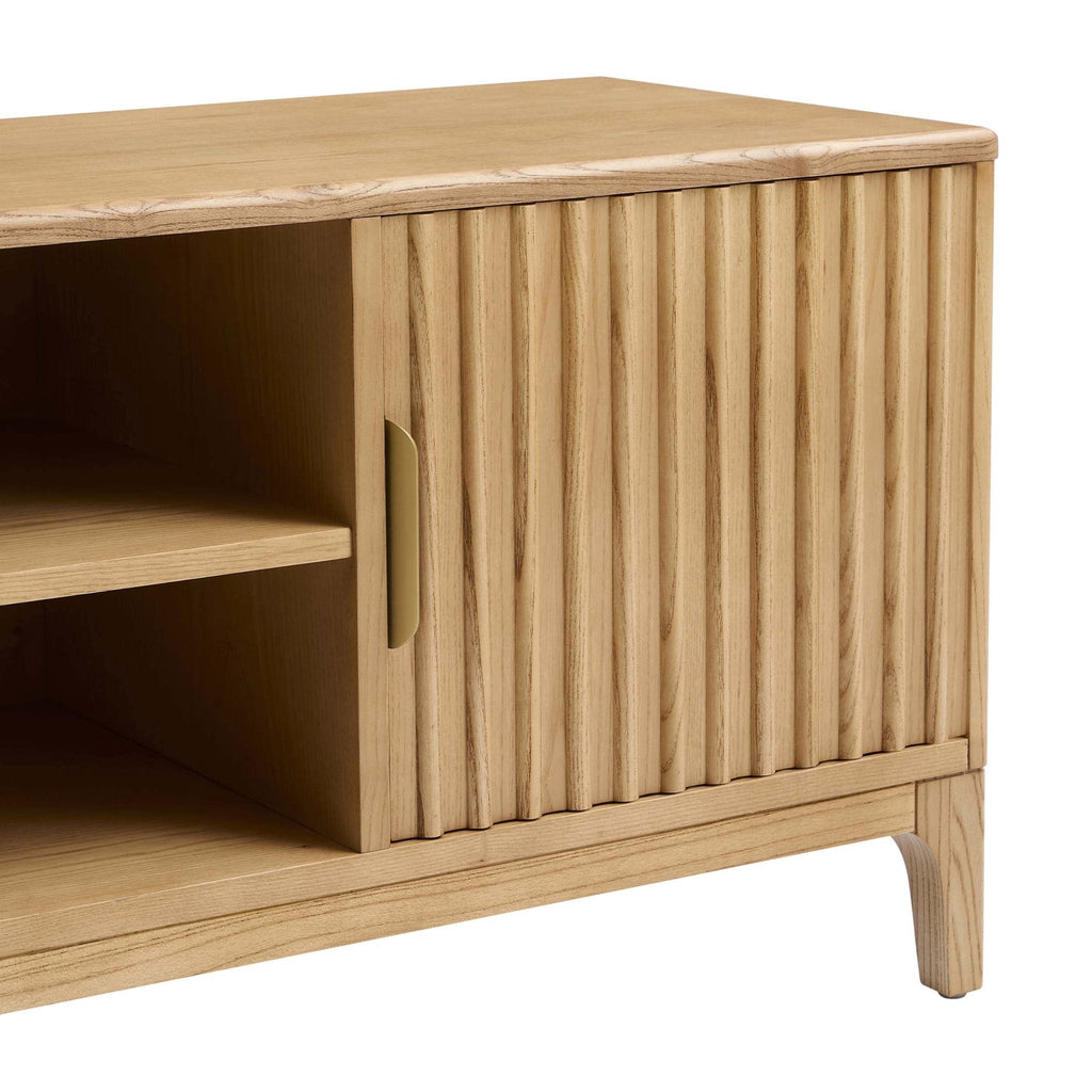 Elena Wood Veneer TV Unit - Light Wood - DUSK