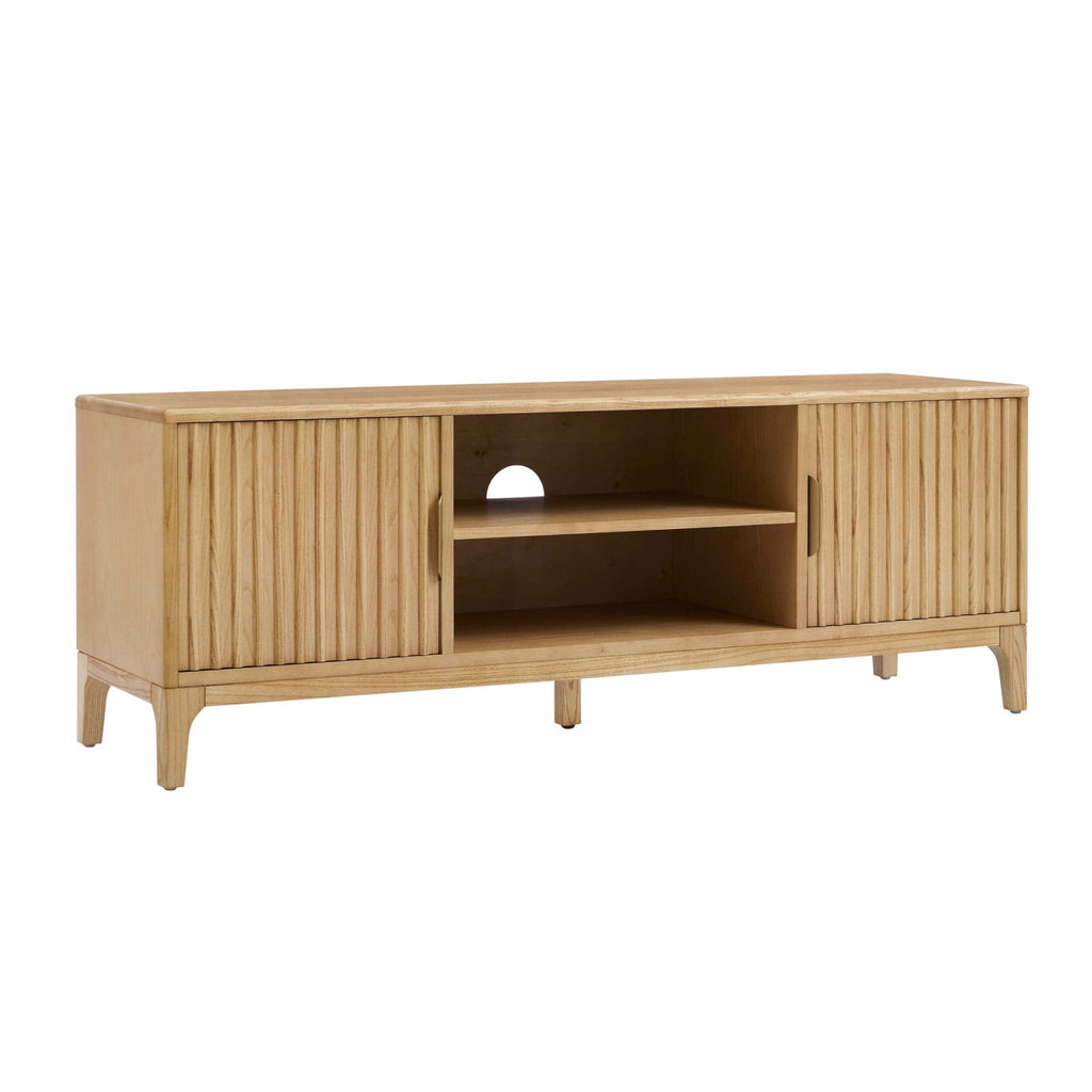 Elena Wood Veneer TV Unit - Light Wood - DUSK