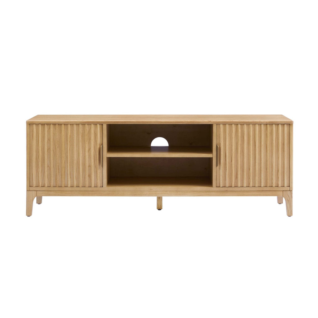 Elena Wood Veneer TV Unit - Light Wood - DUSK