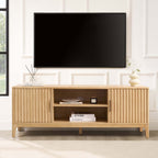 Elena Wood Veneer TV Unit - Light Wood - DUSK