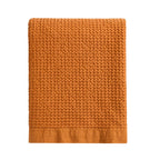 Eleni Cotton Waffle Stonewash Bedspread - Orange - DUSK