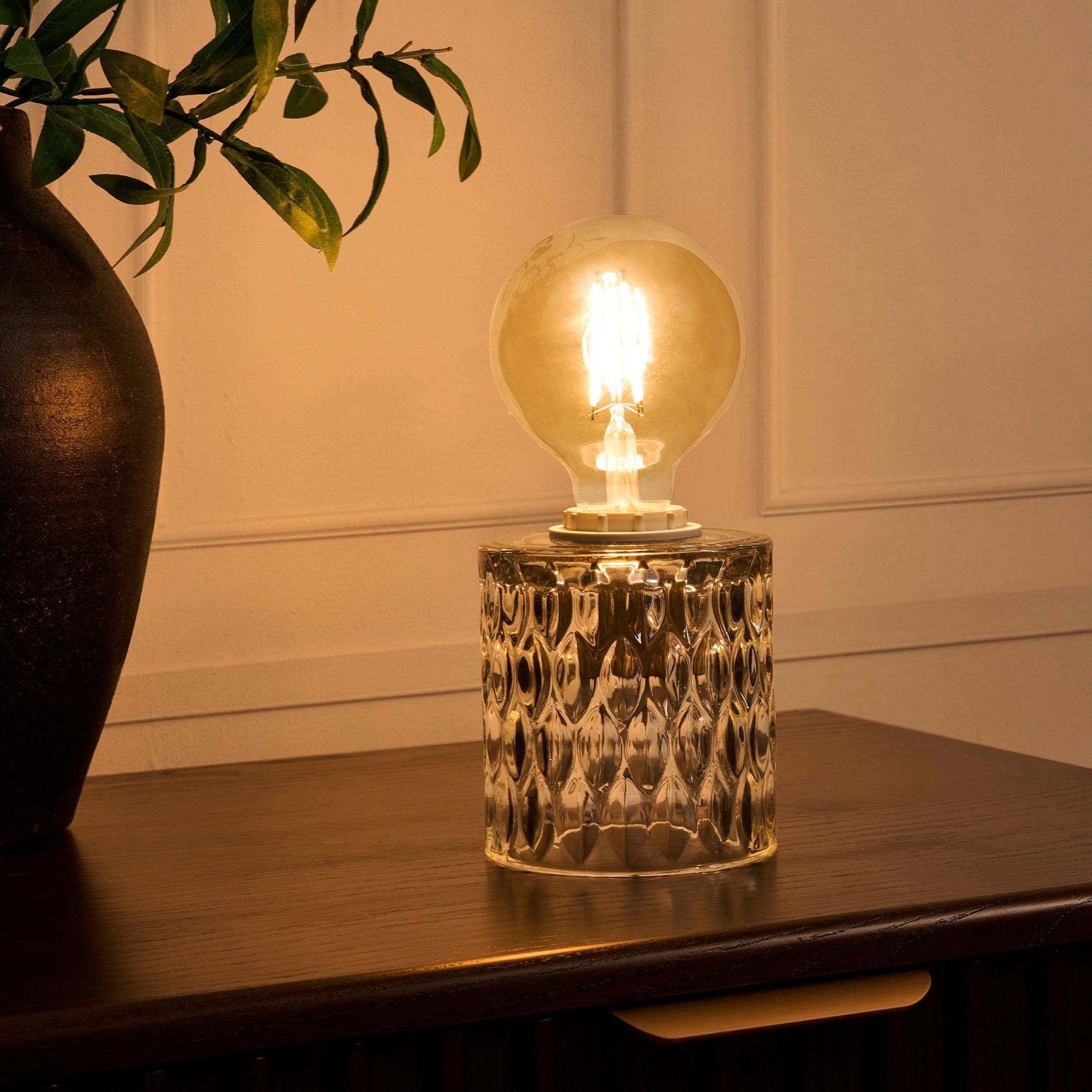 Elodi Glass Table Lamp - Clear - DUSK