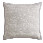 Embroidered Bird Cushion Cover - Cloud Grey - DUSK