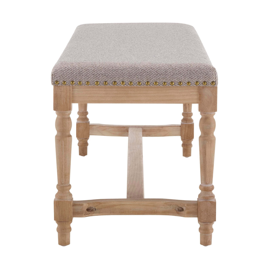 Emley Bench - Natural Chevron - DUSK