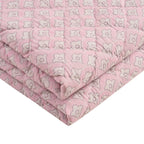 Esme 100% Cotton Printed Scallop Bedspread - Pink - DUSK