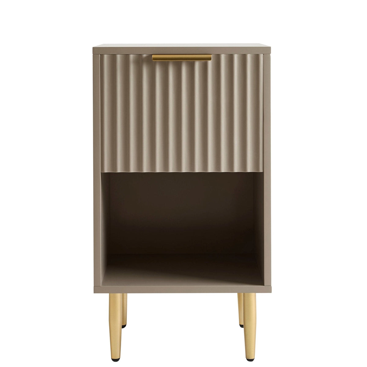 Evie 1 Drawer Nightstand - Taupe - DUSK