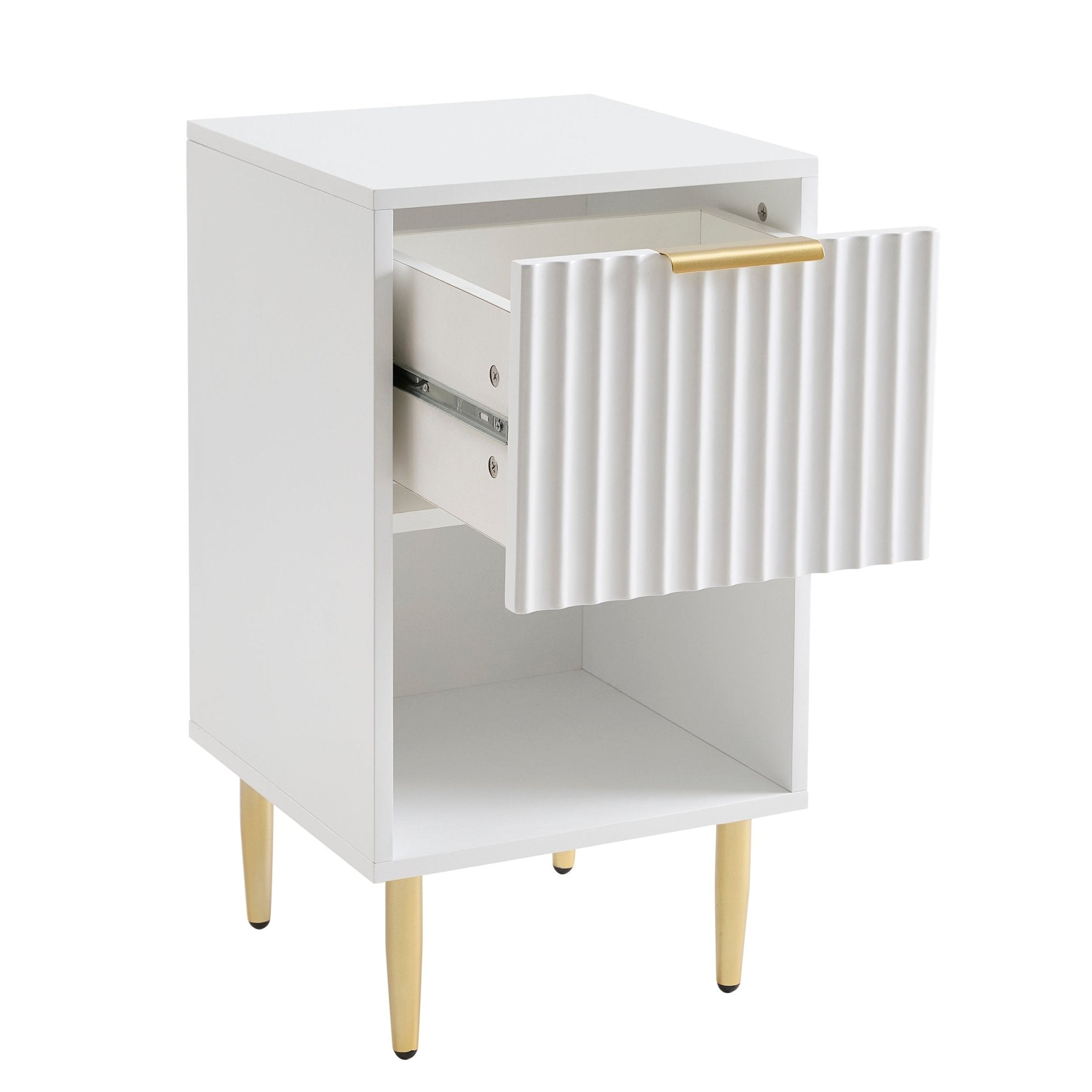 Evie 1 Drawer Nightstand - Warm White - DUSK