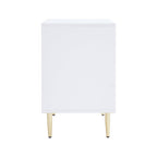 Evie 2 Drawer Bedside Table - Warm White - DUSK