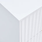 Evie 2 Drawer Bedside Table - Warm White - DUSK