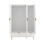 Evie 3 Door Wardrobe with Drawers - Warm White - DUSK
