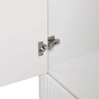 Evie 3 Door Wardrobe with Drawers - Warm White - DUSK