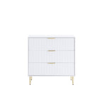 Evie 3 Drawer Chest - Warm White - DUSK