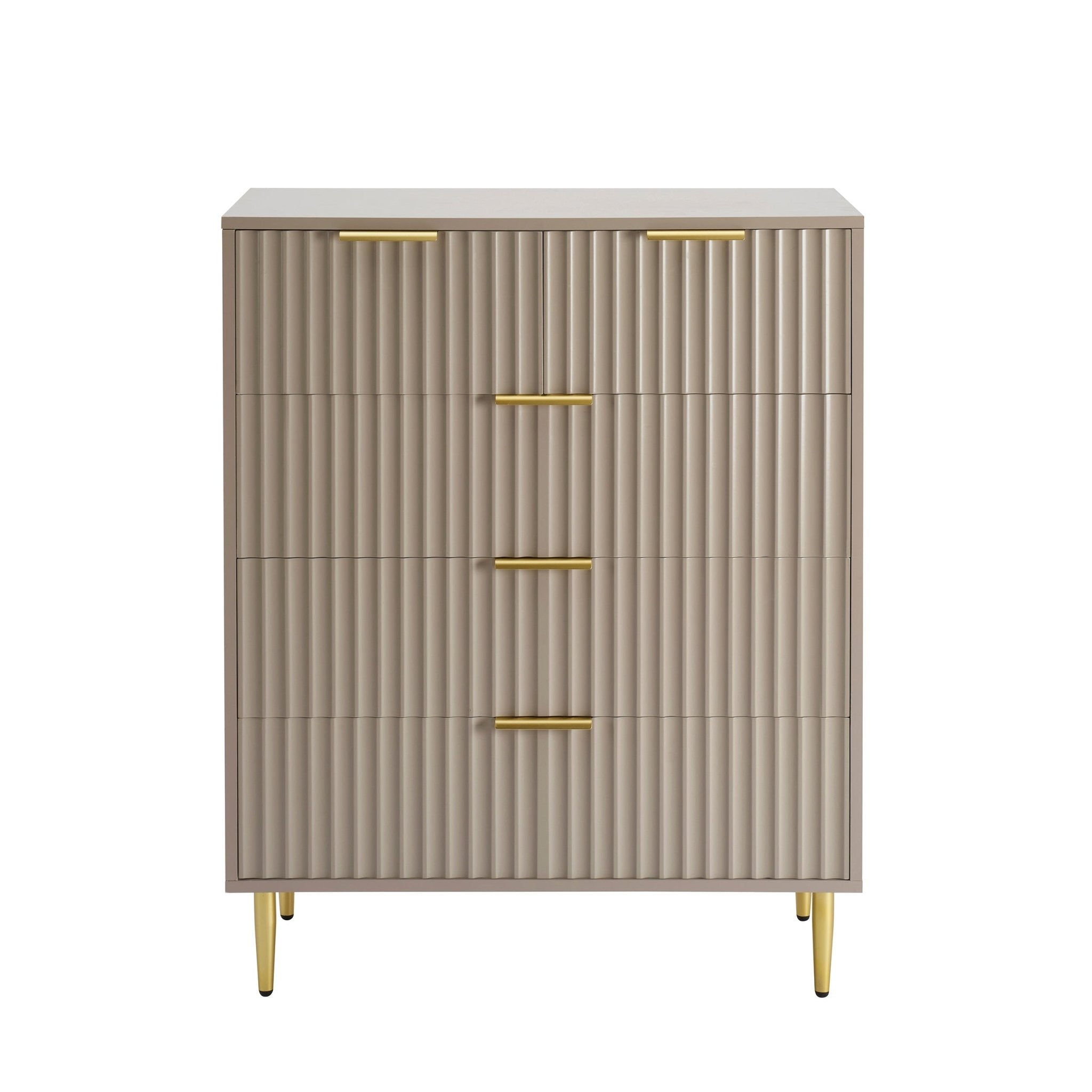 Evie 5 Drawer Chest - Taupe - DUSK