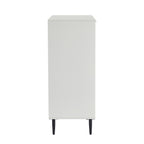 Evie 5 Drawer Chest - White/Wood Effect - DUSK