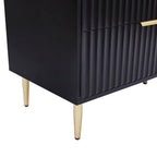 Evie 6 Drawer Chest - Black - DUSK