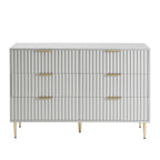Evie 6 Drawer Chest - Grey - DUSK